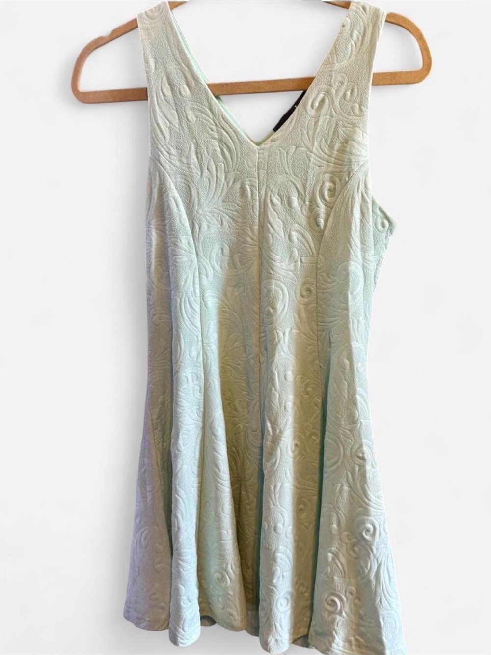 Zouk A-Line Dress in Light Mint